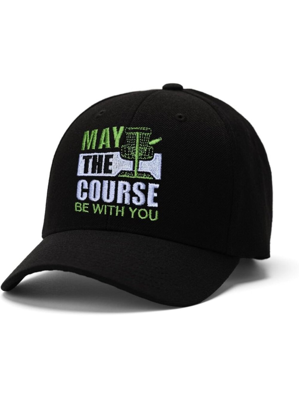 Unisax Black Disc Golfing Hellovean Embroidered Closure Cartoon Baseball Hats